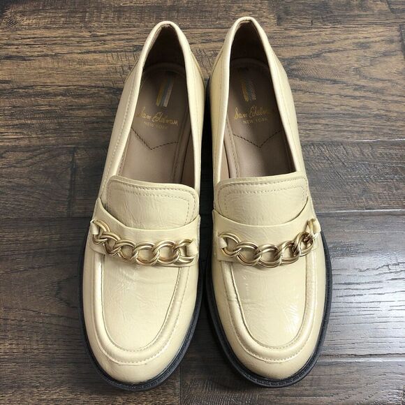 Sam Edelman Taelor Size 6.5 Chunky Y2K‎ Platform Loafer Shoes Tan Neutral Career - Picture 7 of 14